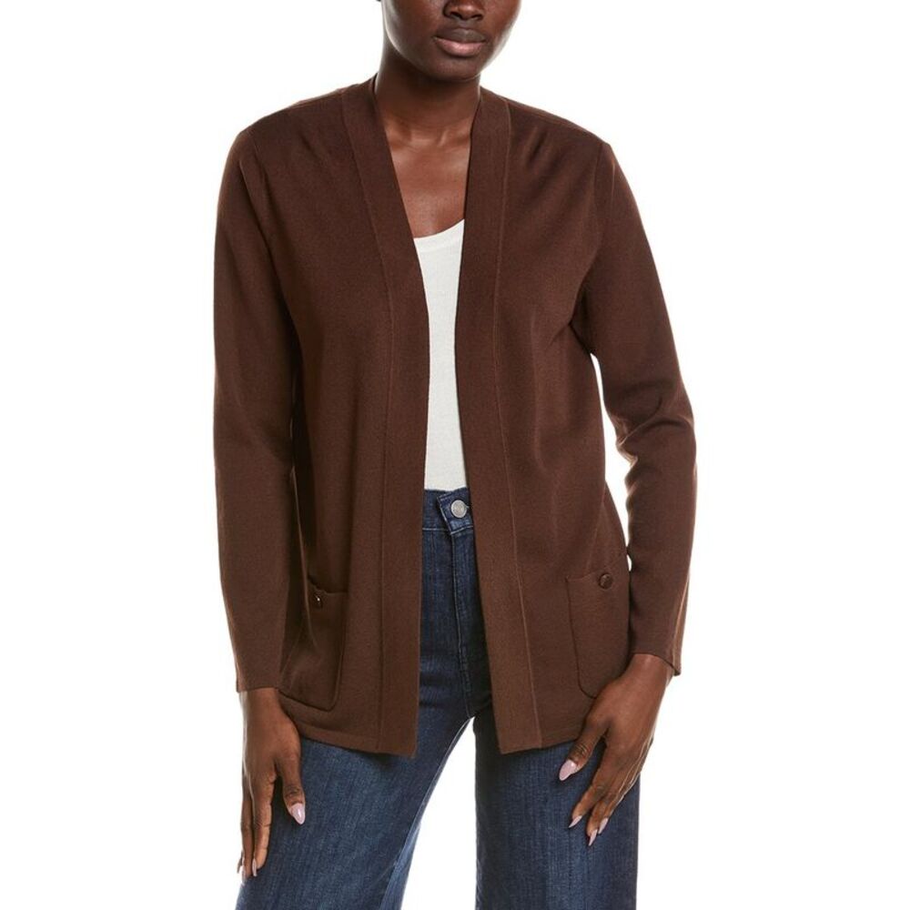 Anne Klein Womens  Malibu Cardigan, Brown